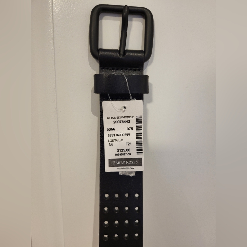 Brave Leather Belt - Size 34 - Black